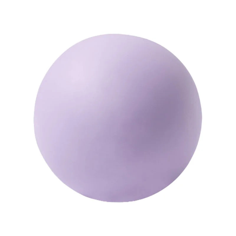 Solid Silicone Yoga Ball 63mm Deep Tissue Massage Ball for Myofascial Release / Foot Massage / Pilates Fitness - Lavender Purple - 1