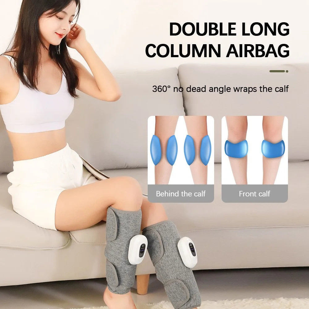 101418 Electric Leg Calf Massager Portable Arm Massager 3 Mode Air Pressure Airbag Vibration Massager for Muscle Pain Relief Relax - 4
