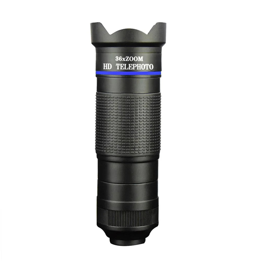 BRT-36S 36x Zoom HD Telephoto Mobile Phone Telescope Telescopic Focus Monocular for Outdoor Adventures (Standard Version) - Blue - 1