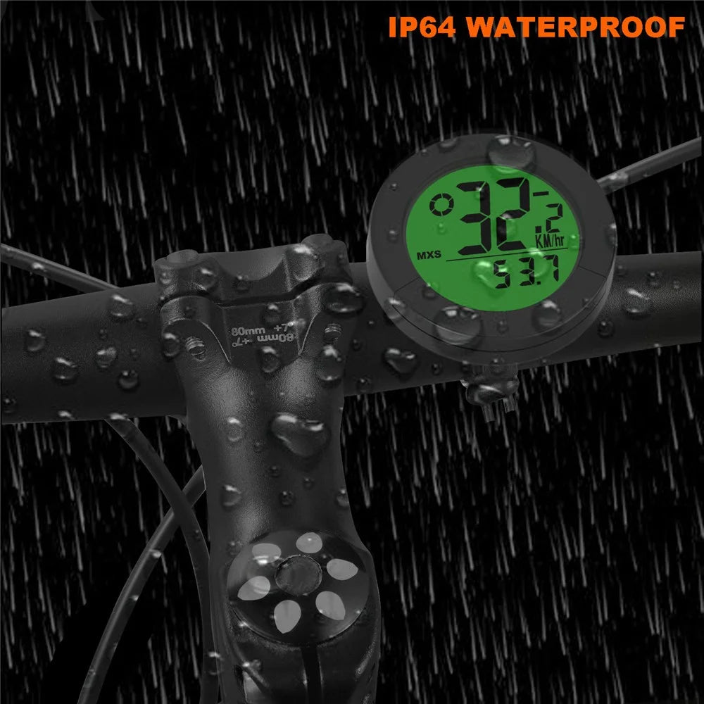 B50-BC23 Bicycle Speedometer with Temperature Measuring Waterproof 1.57" Bicycle Code Meter (Standard Bracket Version) - 7