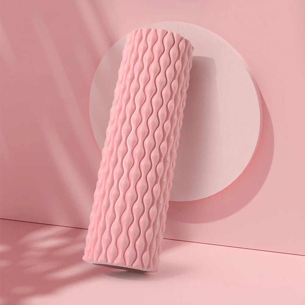 AMYUP Foam Roller Massager Body Roller for Exercise Physical Therapy Muscle Massage Yoga and Stretching Equipment - Pink - 7