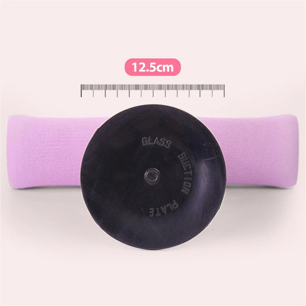 AMYUP Sit Up Bar for Floor Sit Up Assistant Device with Suction Cup for Fitness Exercising Abdominal Muscles Full Body Training - Pink - 6
