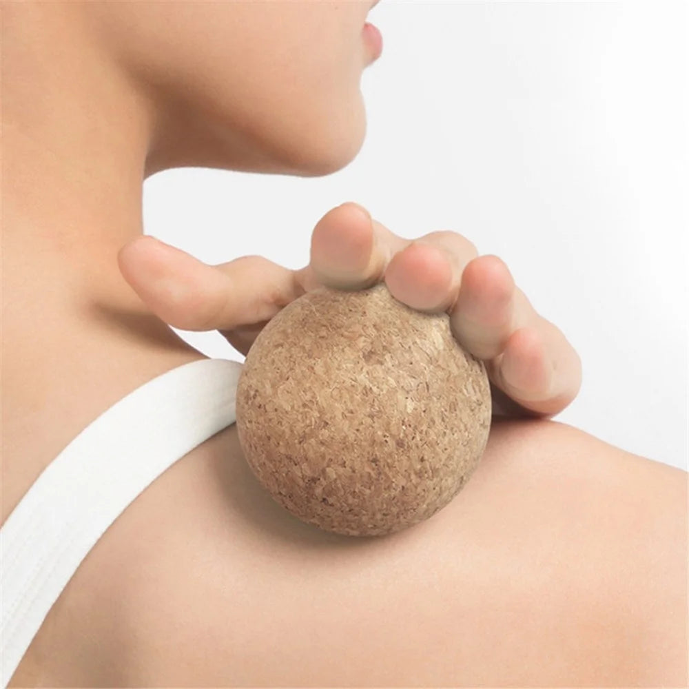 70MM Diameter Deep Tissue Muscle Cork Massage Ball Massaging Tool for Muscle Relaxing, Physical Therapy - 2