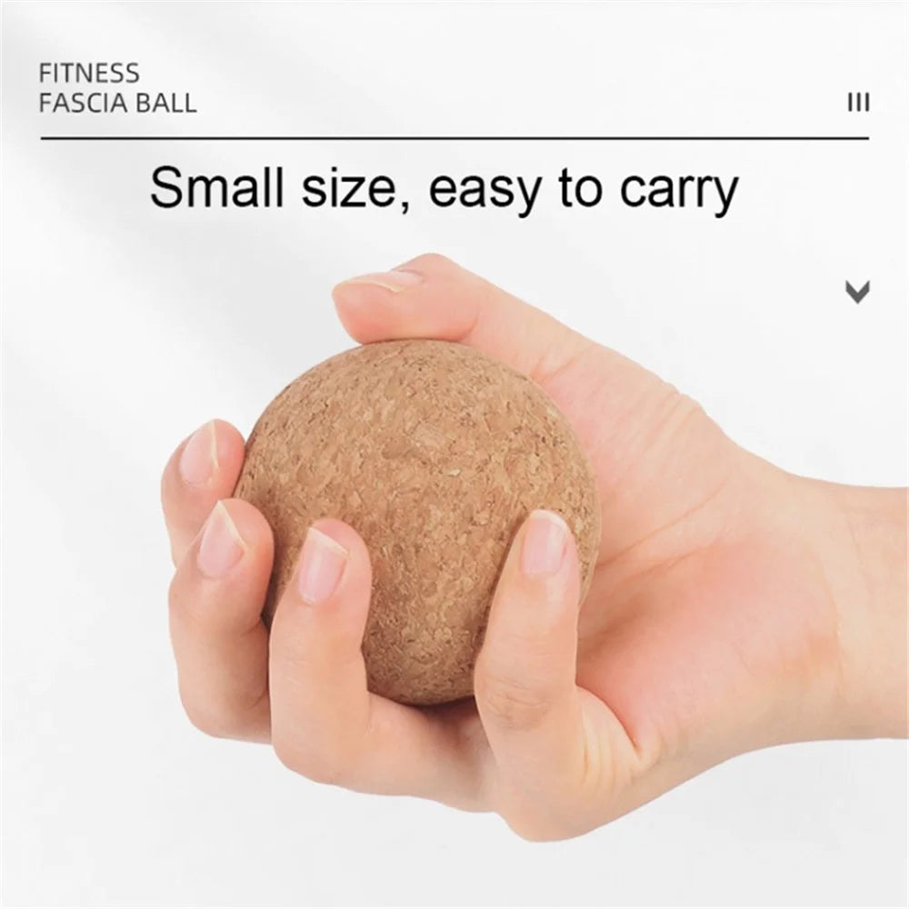 70MM Diameter Deep Tissue Muscle Cork Massage Ball Massaging Tool for Muscle Relaxing, Physical Therapy - 4