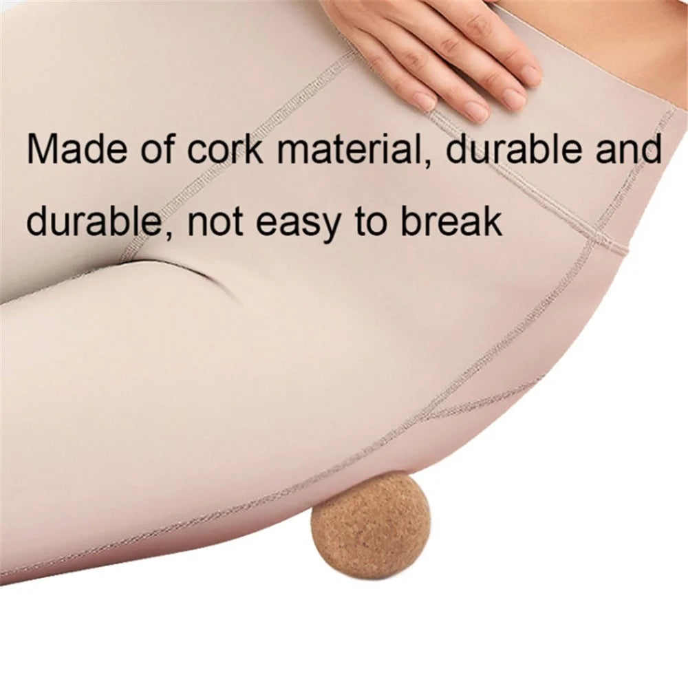 120MM Diameter Comfortable Massager Cork Massage Ball for Deep Tissue Muscle Massaging and Physical Therapy - 6