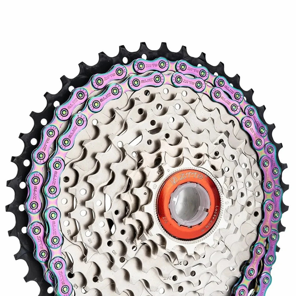ZTTO Z10 MTB Road Folding Bike Chain 10-Speed 116 Links Carbon Steel Bicycle Chain - Colorful - 3