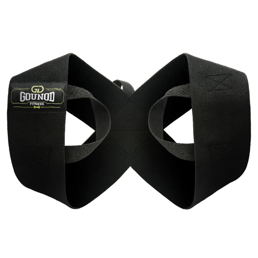 GOUNOD HB06 Bench Press Push Up Shoulder Belt Fitness Training Correction Strap Open Shoulder Auxiliary Belt - Black S / (45KG-55KG) - 1