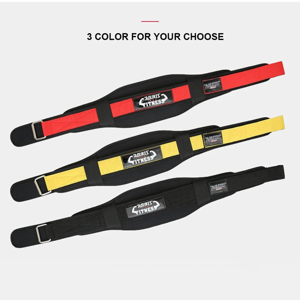 AOLIKES HY-7983 Weightlifting Belt Lumbar Support Squat Training Power Lifting Waist Belt Fitness Gym Waist Protector - Red/M - 7