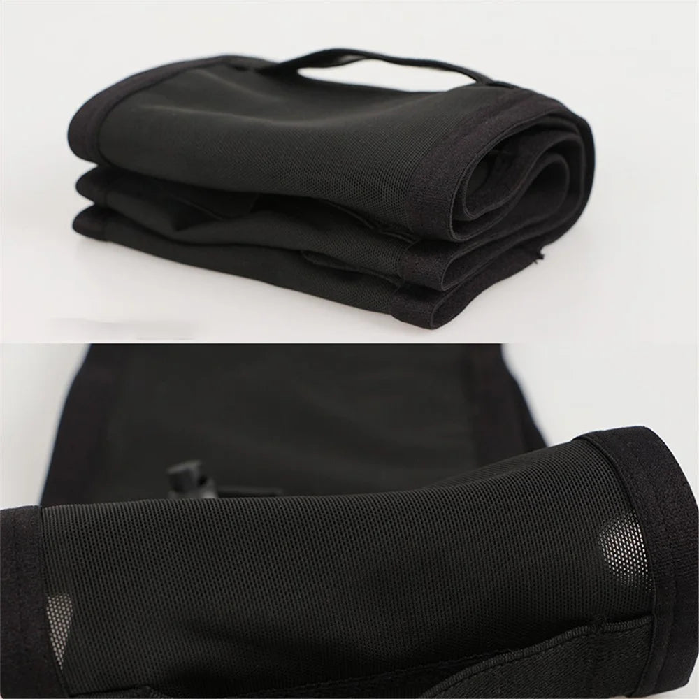 Sports Waist Bag Elastic Large Mesh Cell Phone Water Bottle Pouch for Running Cycling Climbing, Size: XL - Black - 5