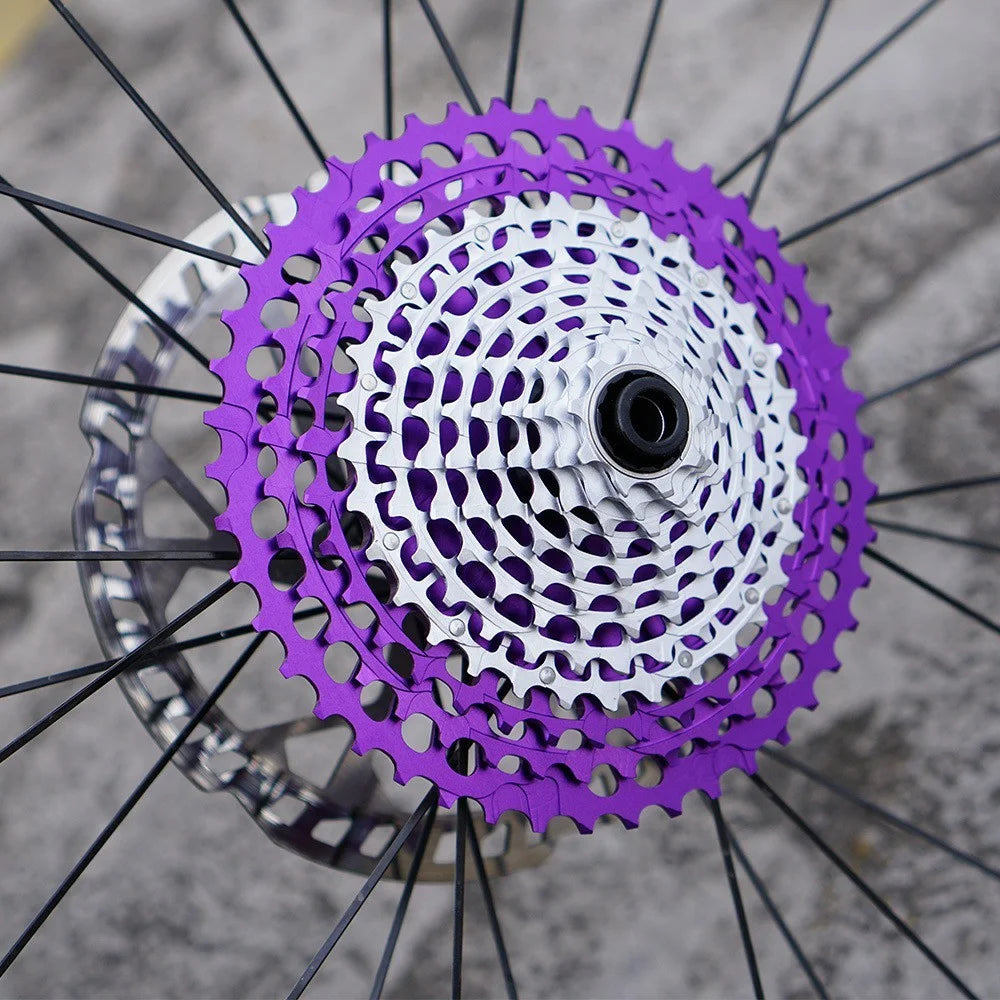 ZTTO 12 Speed 9-50T Ultra Light CNC Hollow Mountain Bike Cassette Freewheel for XD Hub - Black+Silver - 5