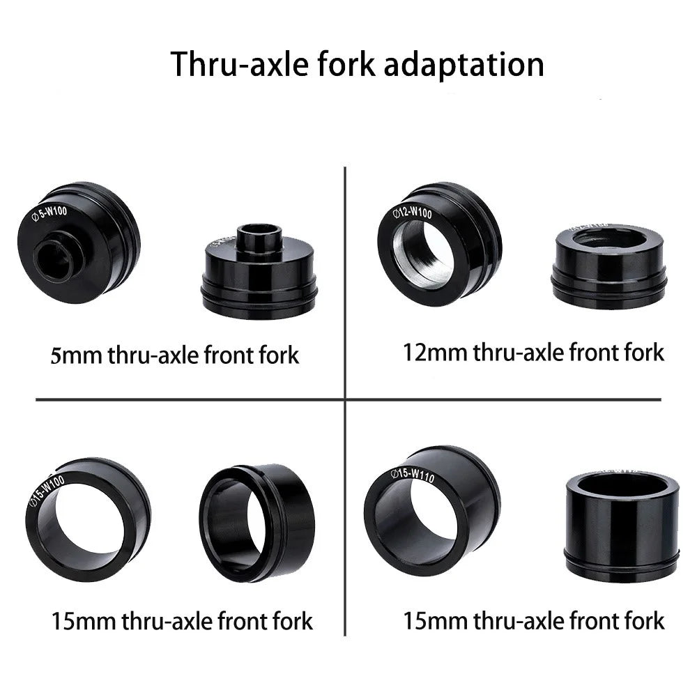 ZTTO Bike Fork Mount Quick Release Thru Axle Carriers Aluminum Alloy Bicycle Front Fork Bracket Fixed Frame - 2