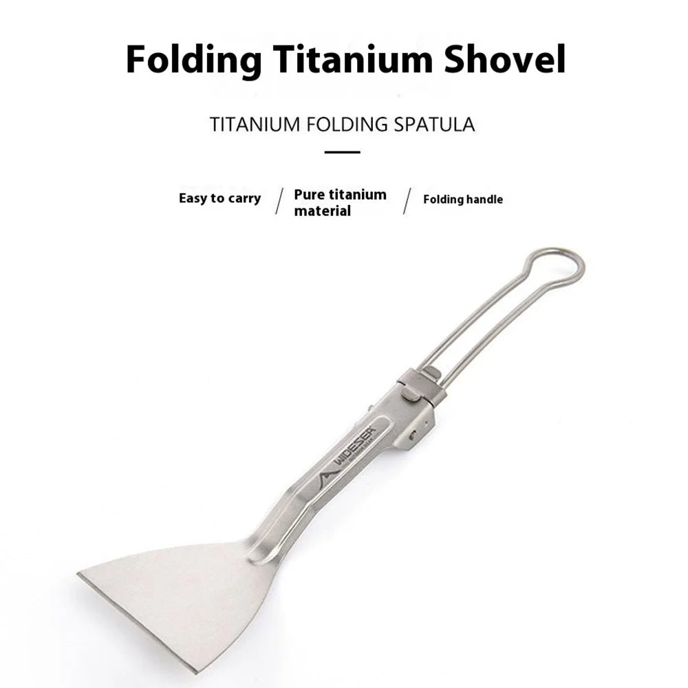 WIDESEA WSTT-118 Outdoor Camping Pure Titanium Foldable Spatula Ultralight Shovel Cookware - 4