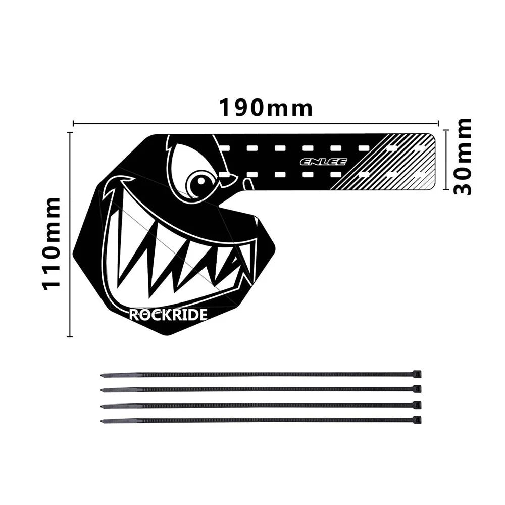 ENLEE E22103 Graffiti Mountain Bicycle Rear Derailleur Protector Cover with Cable Ties - Style A - 4