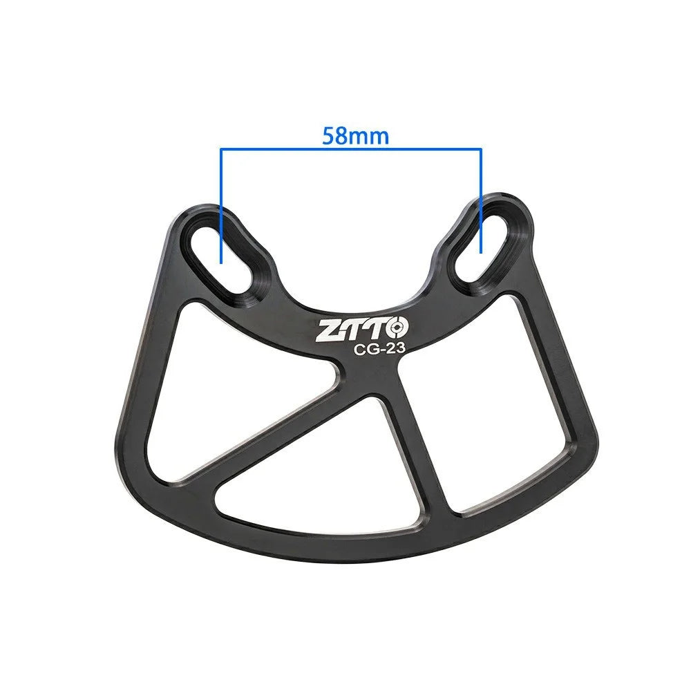 ZTTO Alloy MTB Bike Chain Guide Bicycle Chain Guard 22T-46T Chainring Protector - CG23 Black - 5