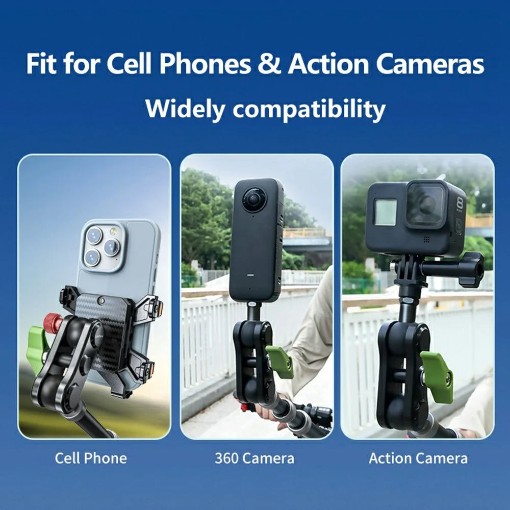 LANPARTE R95-B Aluminum Alloy Telescopic Selfie Stick Smartphone Action Camera Monopod with Remote Control - 5