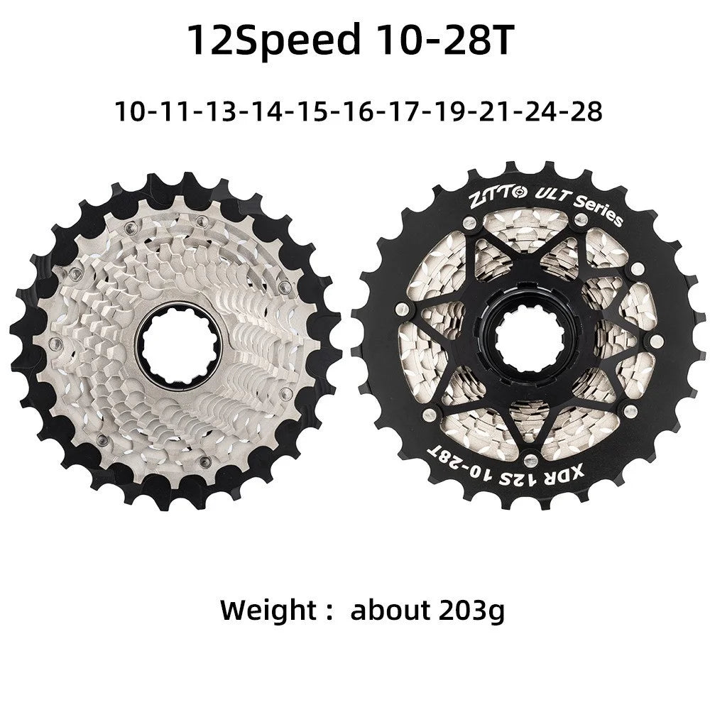 ZTTO 12 Speed XDR Bike Cassette Road Bicycle Ultra Light CNC 10-28T Flywheel Compatible with RED ETAP AXS - 2