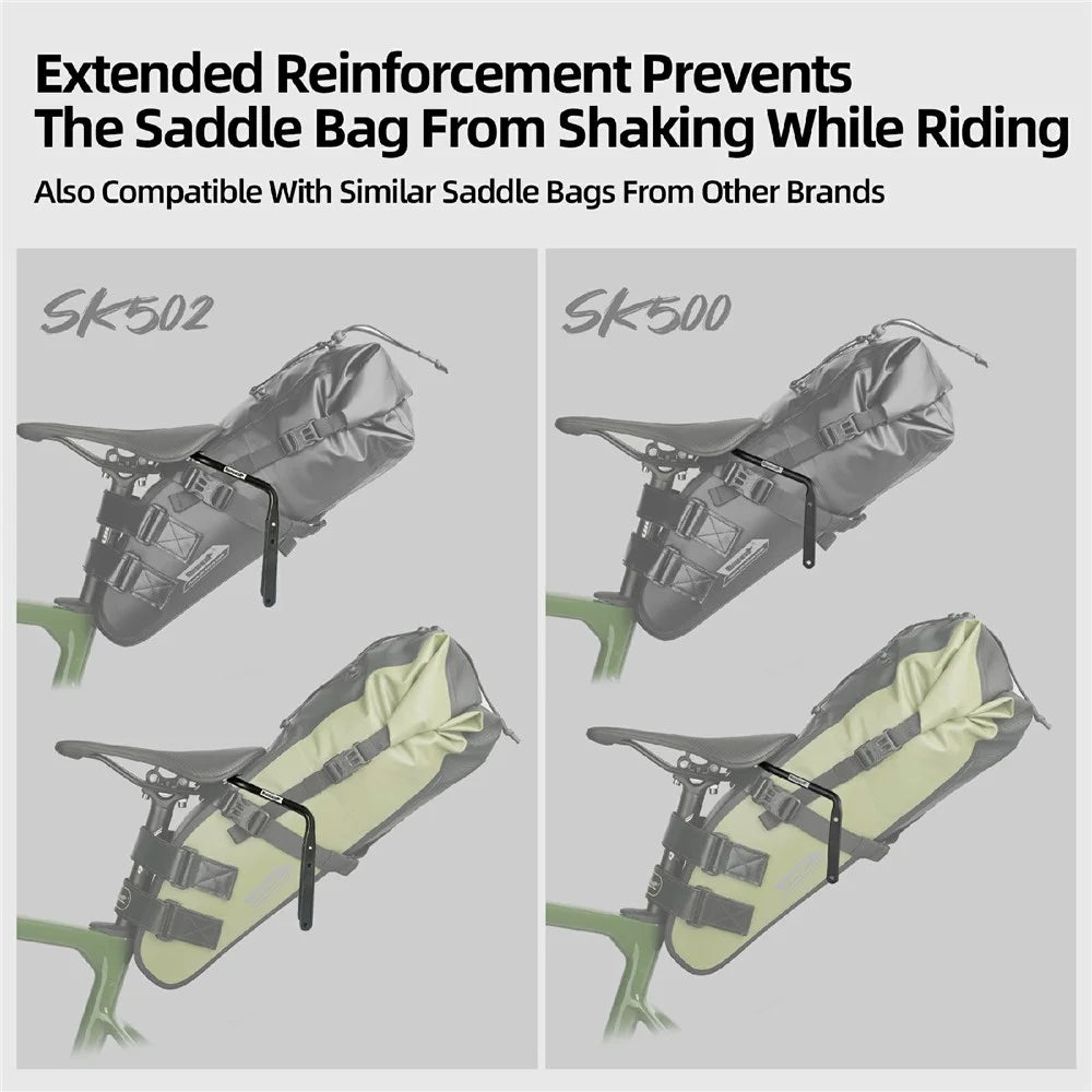 RHINOWALK SK500BB Bicycle Saddle Bag Stabilizer with Water Bottle Cage Mount Holes for Seat Bags Support Adapter - 5