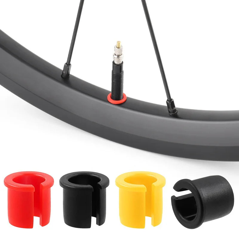 MUQZI Engineering Plastic Shrader to Presta Valve Stem Converter Rim Hole Adapter for Mountain Road Folding Bikes - Black - 2