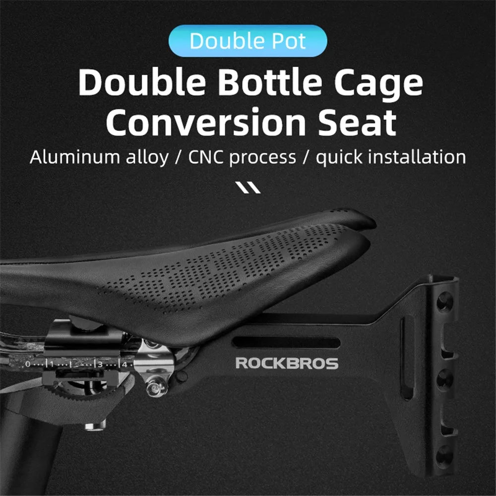 ROCKBROS 31210003001 Bicycle Bottles Saddle Holder Easy to Install Bike Cage - 3