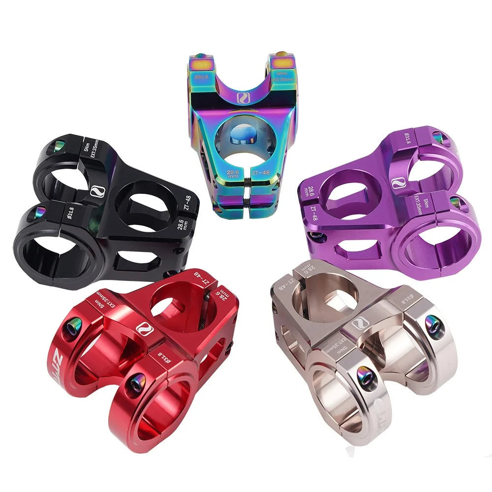 ZTTO ZT-48 Road Bike Stem 31.8x35mm Aluminum Alloy Bicycle Handlebar Stem - Purple - 6