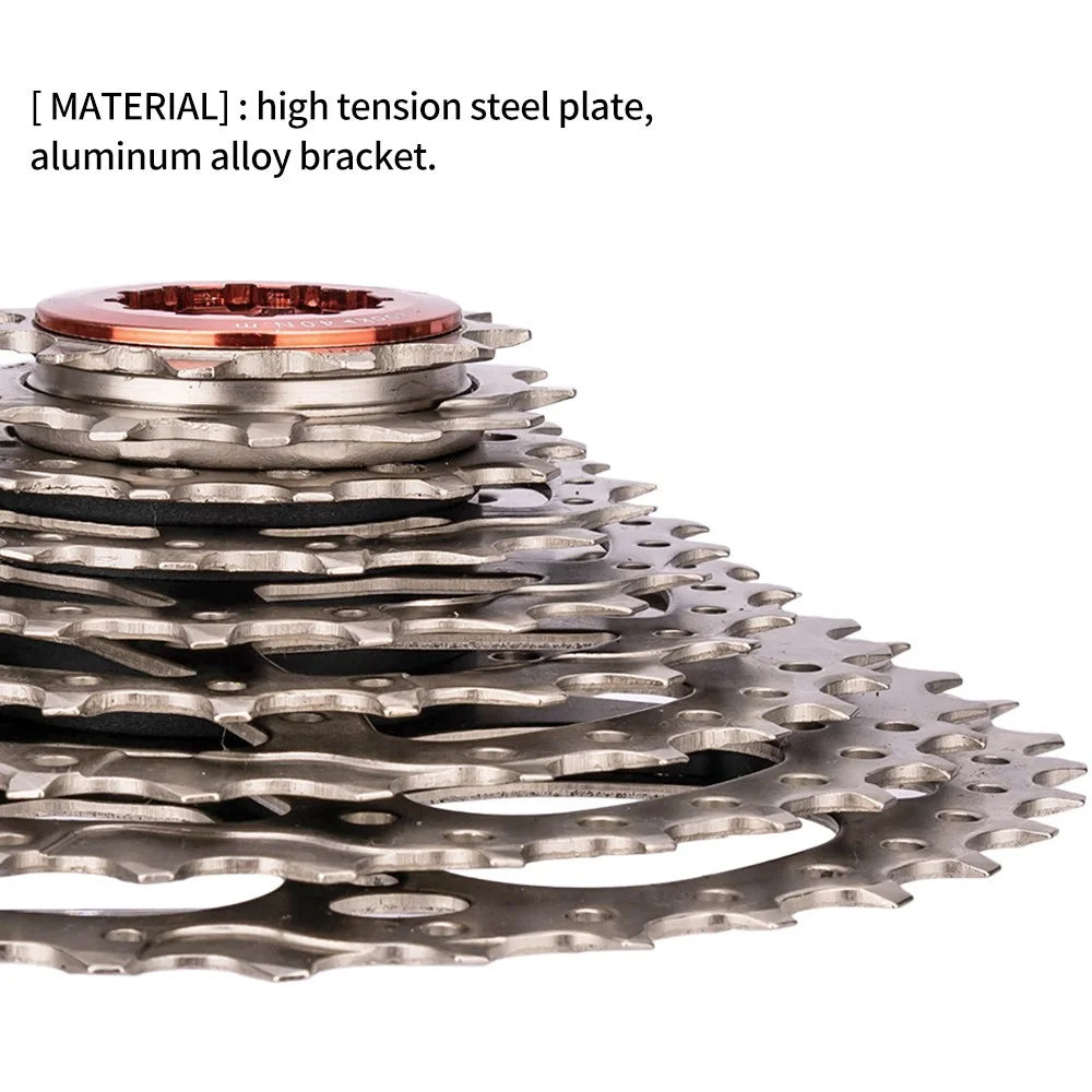 ZTTO Silver 10 Speed Flywheel Bike Cassette for Road Bicycle - 11T-25T - 7