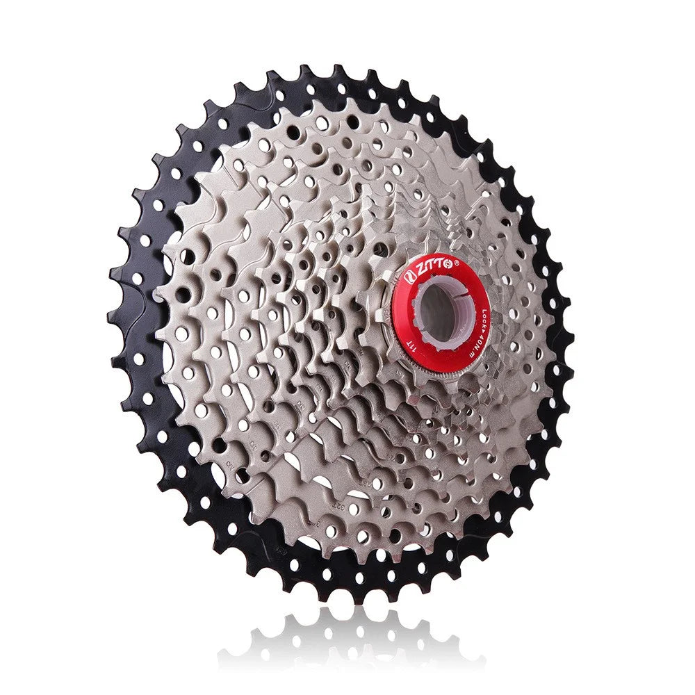 ZTTO 1142 Mountain Bike 11-42T Flywheel 11 Speed Bicycle Cassette Replacement Part - Black / Silver - 3