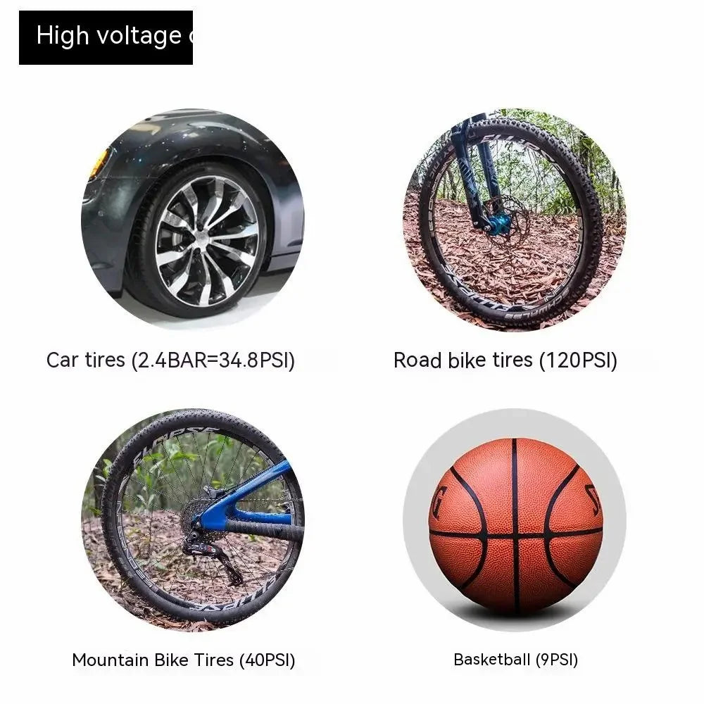 ZTTO WXCQB Electric Pump 2000mAh Smart Air Pump Fast Ball Inflation with Digital Display - Black - 7