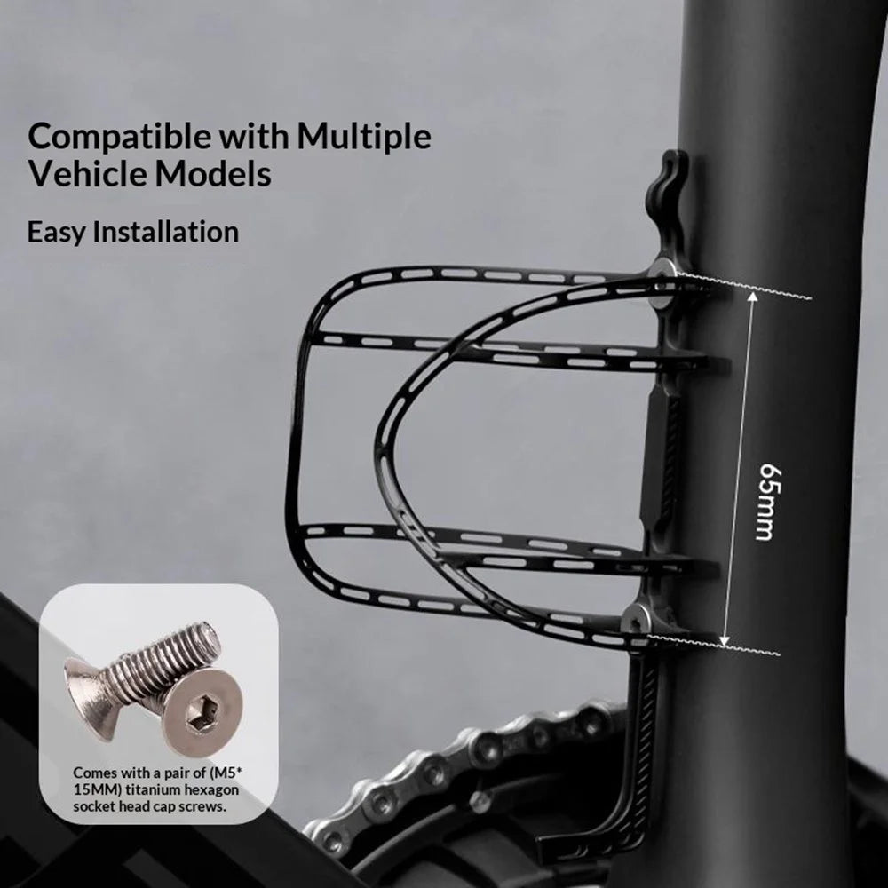 GUB T40 3D Printed Titanium Alloy Water Bottle Cage for Bicycle Ultra Light Bottle Holder Bracket - 5