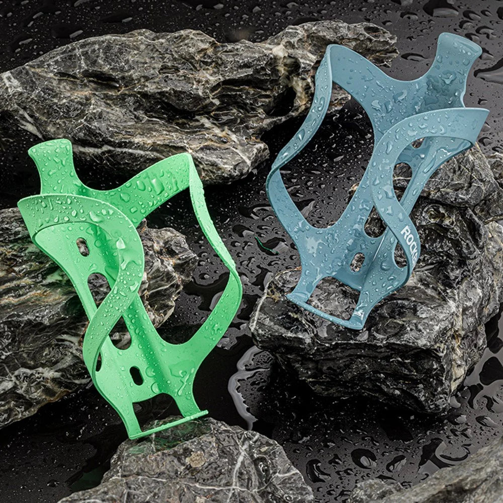 ROCKBROS 2022-11a MTB Bicycle Water Bottle Cage Aluminum Alloy Road Bike Bottle Holder Bracket - Black - 5