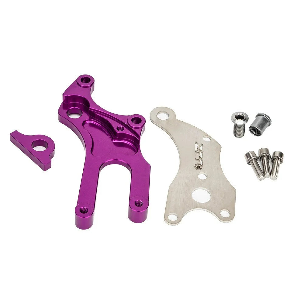ZTTO Aluminum Alloy + Stainless Steel Bicycle Disc Brake Adapter Fixed Seat Post Adapter - Red - 7