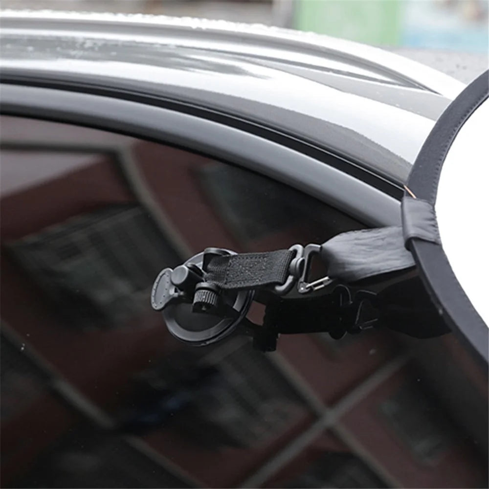 HALIN 4Pcs Car Side Awning Suction Cup Anchor Car Travel Camping Tarp Sucker Securing Hook - Green - 3