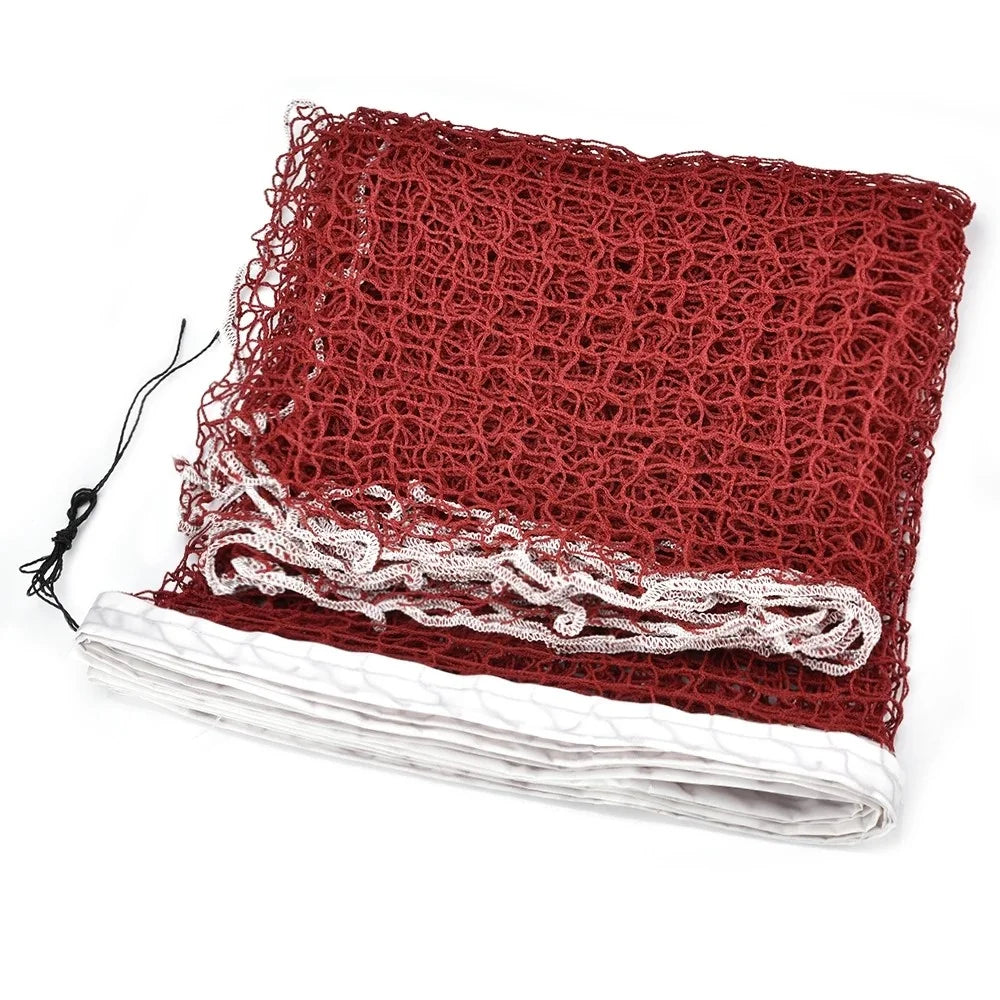 Portable Outdoor Standard Badminton Net for Professional Sports Training Game, 6.1m*76cm - Wine Red - 5