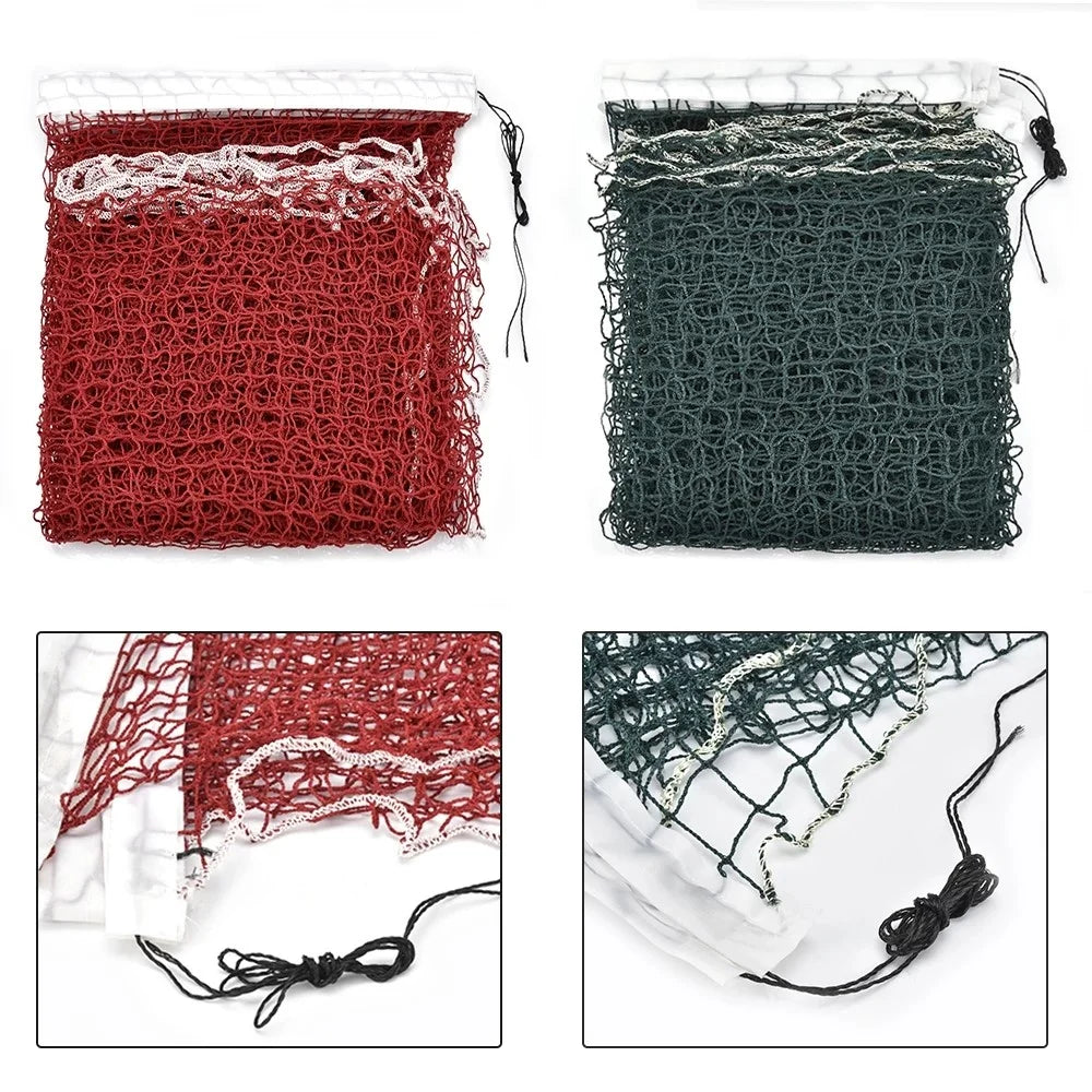 Portable Outdoor Standard Badminton Net for Professional Sports Training Game, 6.1m*76cm - Wine Red - 6