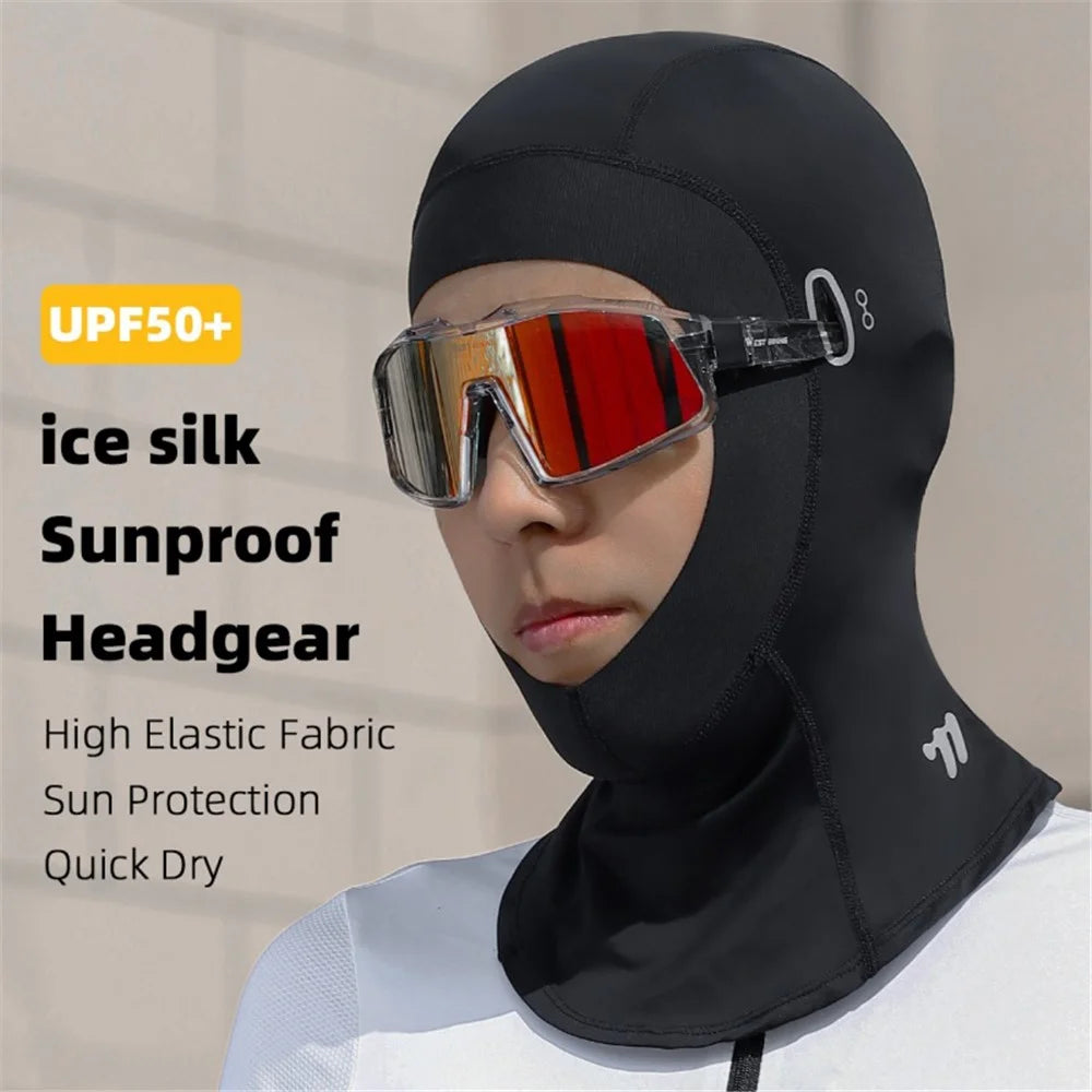 WEST BIKING 0201456 Summer Sun Protection Balaclava Motorcycle Bike Quick-Dry Face Mask Helmet Liner with Glasses Hole - 3