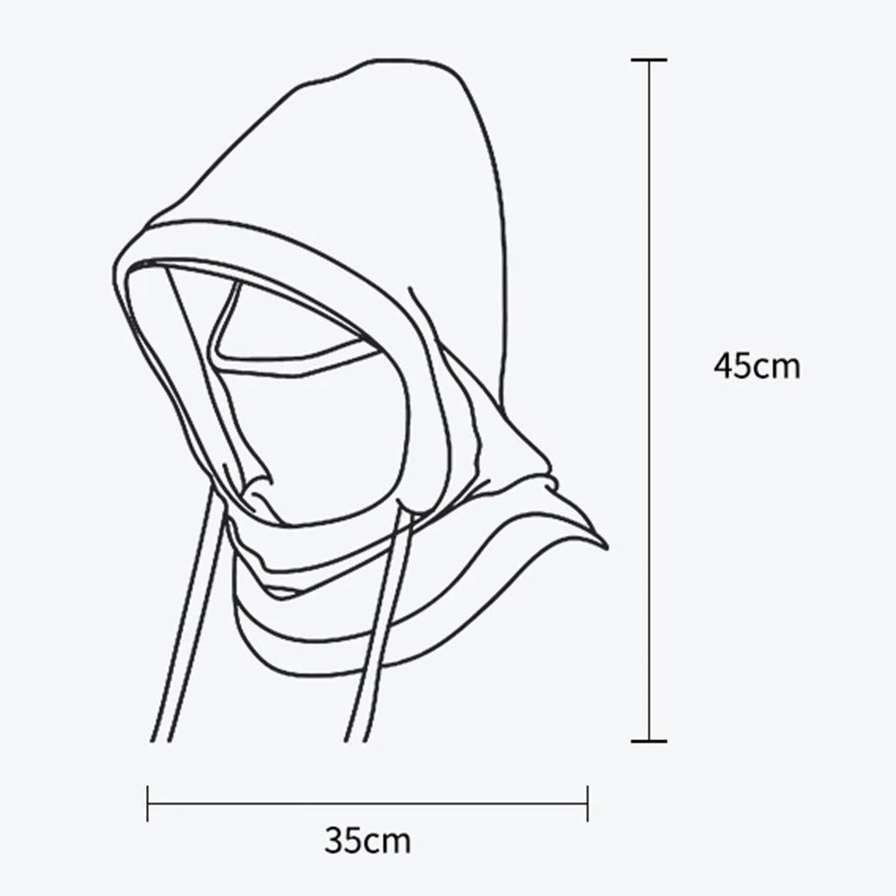 GOLOVEJOY DMZ96 Winter Polar Fleece Balaclava Snood Outdoor Cycling Neck Warmer Windproof Face Mask - Khaki - 7