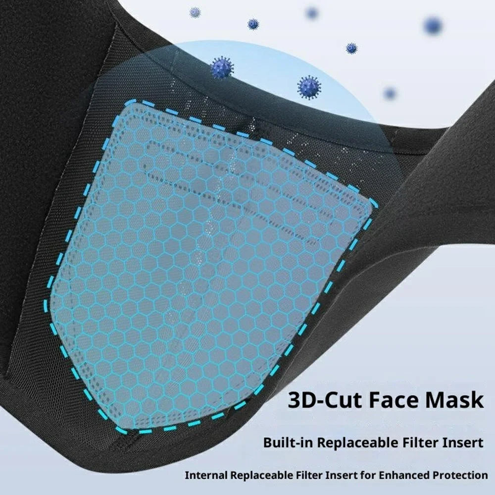 ROCKBROS 11220012001 MZ011 Warm Cycling Face Mask Fleece Neck Gaiter Windproof Face Protector for Motorcycle / Outdoor - 4