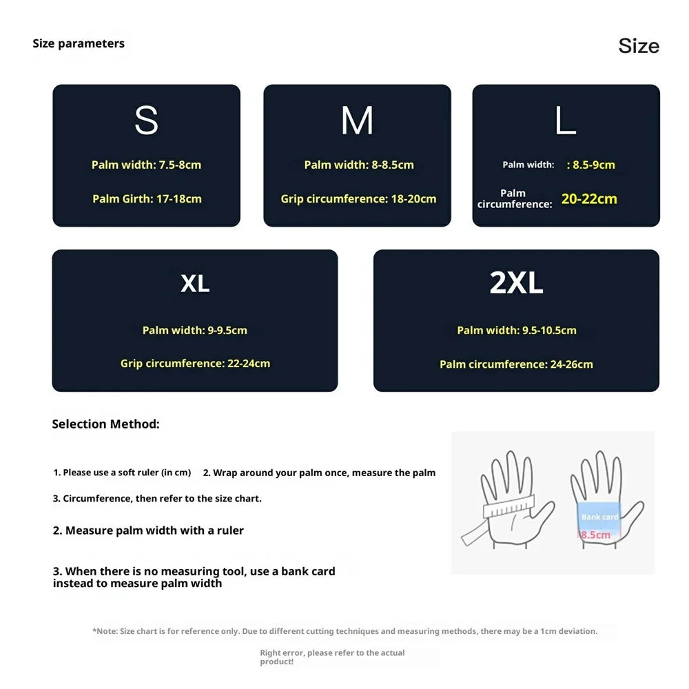 VILICO A0154 1 Pair Winter Warm Touchscreen Gloves Waterproof Reflective Outdoor Cycling Gloves Anti Slip - S / Black - 7