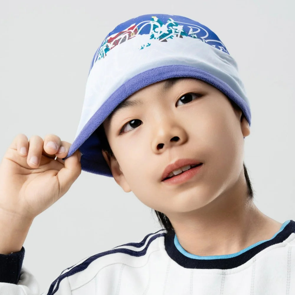 ROCKBROS 18250011 18250011001 Windproof Kids Fleece Hat Winter Wear Ear Warmer Cap for Skiing Cycling Outdoor - Blue - 2