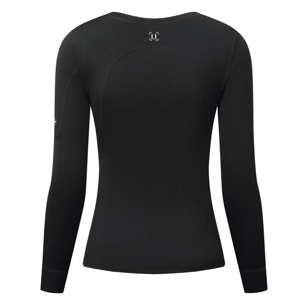 WOSAWE BD290 For Women Winter Ski Fleece Thermal Underwear High Elastic Tight Fleece-Lined Cold-Resistant Ski Top - Black, Asian M / EU S - 3