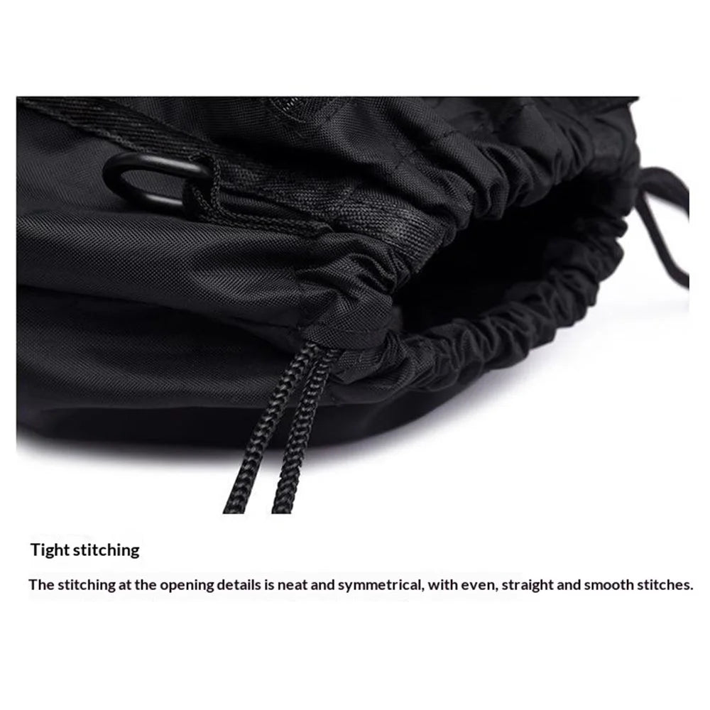 Basketball Backpack Large Capacity Outdoor Sports Bag Drawstring Design Multi Function Storage - Light Grey - 5