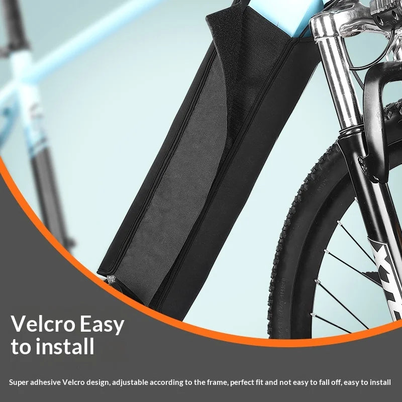 WEST BIKING YP0719307 Electric Bike Battery Protective Cover Reflective Dust-proof Sleeve for E-bike Lithium Battery - Black - 5