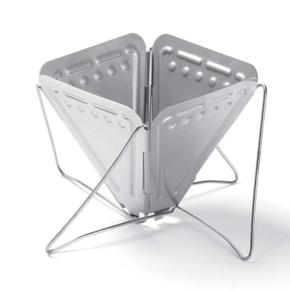 HALIN Stainless Steel Coffee Dripper Holder Folding Outdoor Camping Coffee Filter Rack (BPA Free, No FDA Certificate) - 1