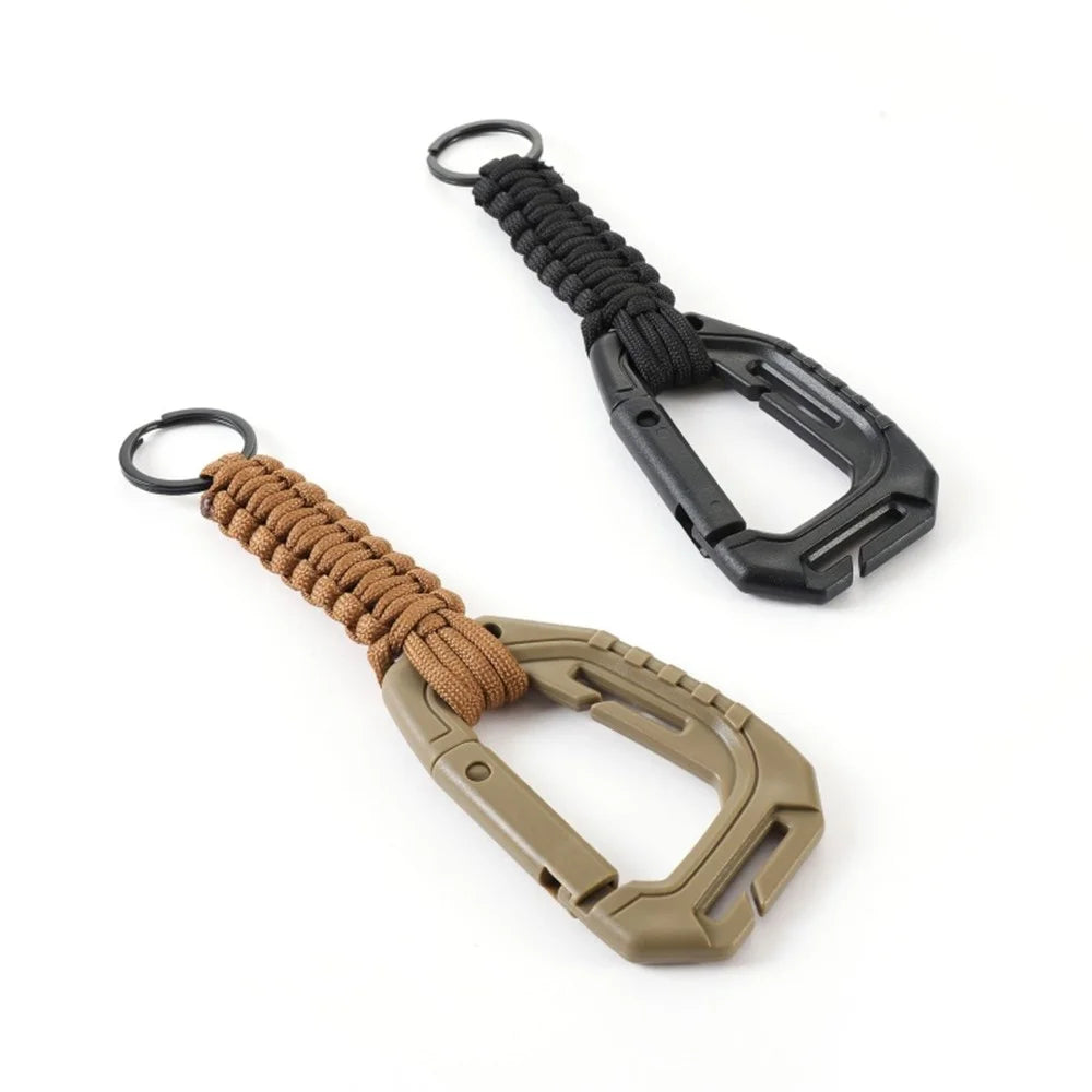 DH36 Outdoor 7-Core 4mm Umbrella Rope Tactical Paracord Backpack Keychain - Khaki - 2