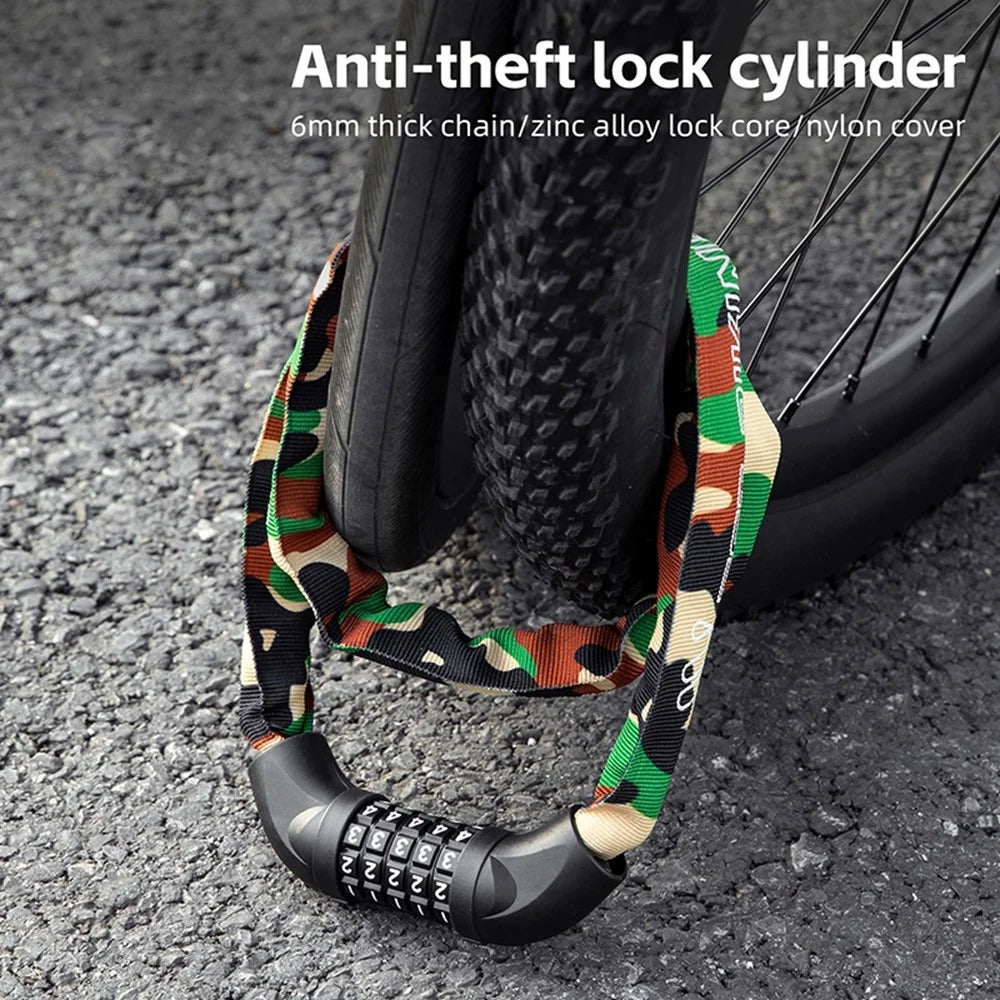 WEST BIKING YP0705119 100cm Anti Theft Chain Lock Extended Bike Lock Security Lock for Bicycle / Electric Bike / Scooter - 3