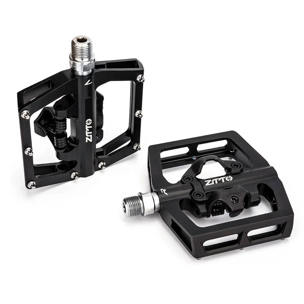 ZTTO STPD15 1 Pair Bicycle Anti-slip Pedals Aluminum Alloy Bike Cycling SPD Flat Pedals with Cleats - 3