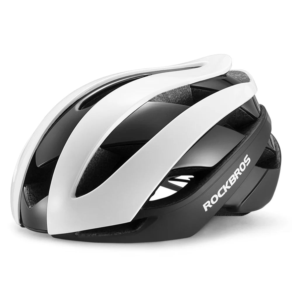 ROCKBROS 10110004 Kids Bike Helmet MTB Road Folding Bicycle Safety Helmet for Boys Girls - Black & White|M - 1
