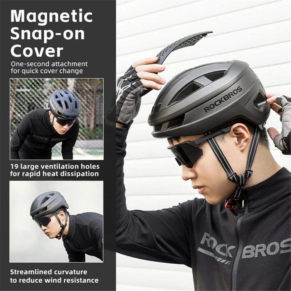 ROCKBROS Bicycle Helmet Breathable Head Protector Cycling Helmet (Matte Design) - White - 5