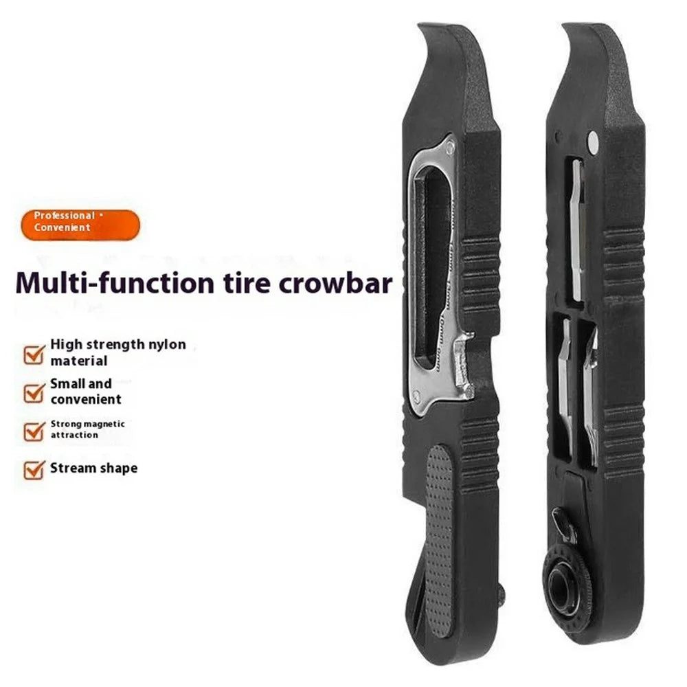 1 Pair Multifunction Bicycle Tire Lever Set with Ratchet Wrench / Hex Key for Road Mountain Bike Repair Tool - 3