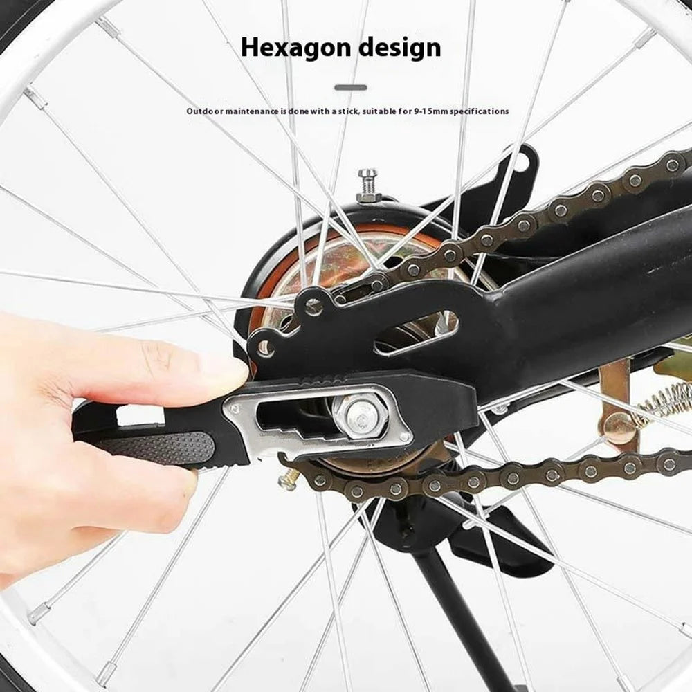 1 Pair Multifunction Bicycle Tire Lever Set with Ratchet Wrench / Hex Key for Road Mountain Bike Repair Tool - 5