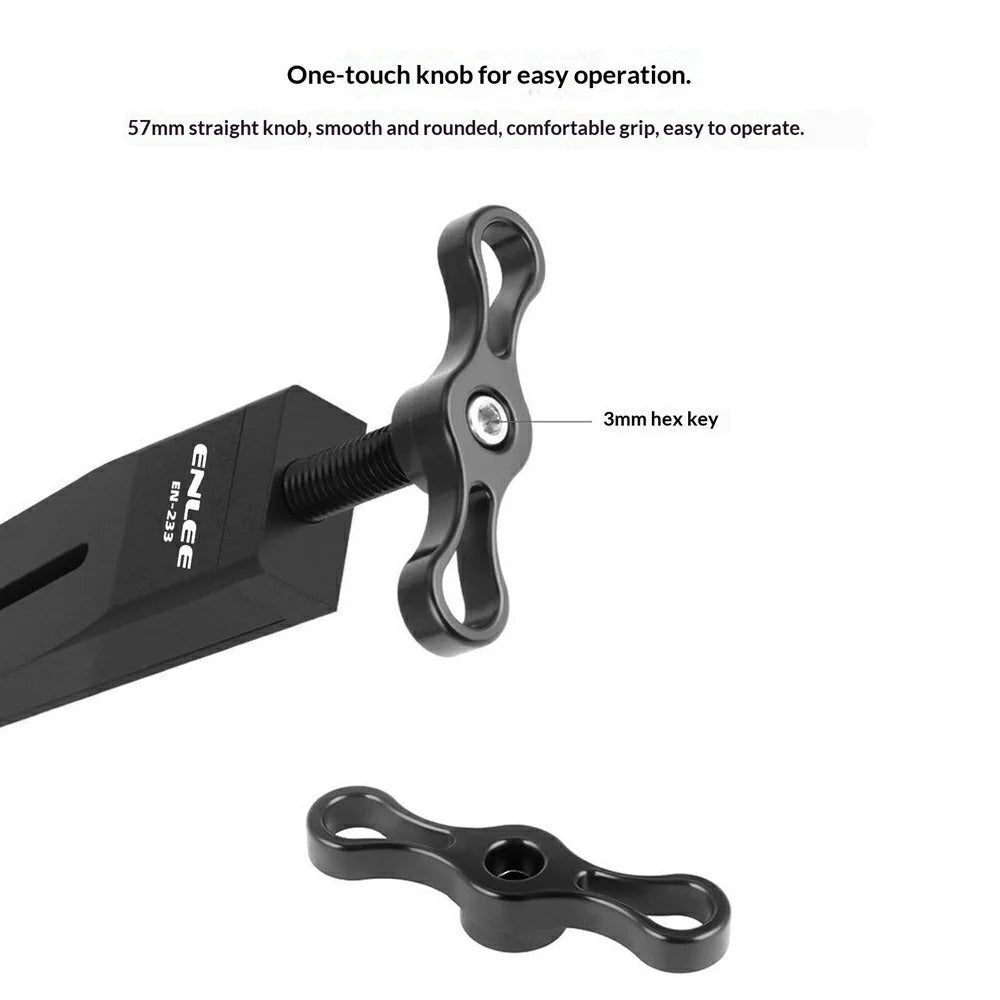 ENLEE EN-233 Aluminum Alloy Bicycle Caliper Piston Return Tool Road Bike Brake Caliper Tool for MTB Road Bike - Black - 4